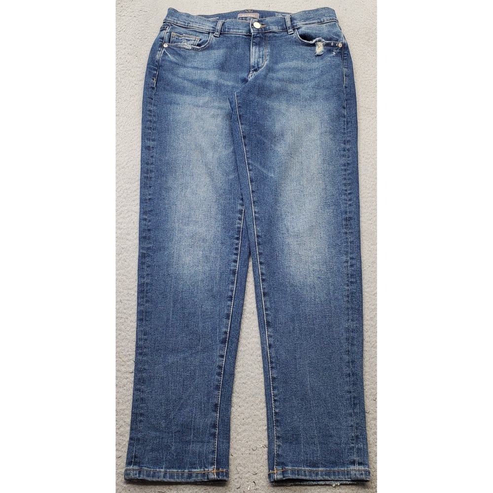 Vintage DL1961 Riley Boyfriend Jeans Womens 26 Blue Denim Stretch Straight Leg